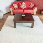 Teppich Chiemgauer Weberei unter Couchtisch